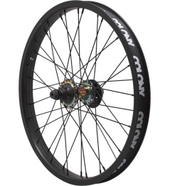 Colony Pintour 20" Female Cassette BMX Rear Wheel (Black/Rainbow|Left hand drive)