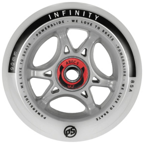 Powerslide Infinity RTR wheels with Abec 9 bearings (4pcs), 90, 85A