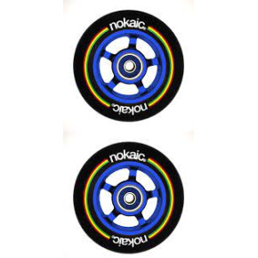 Wheels Nokaic 100mm BLACK / BLUE 2pcs