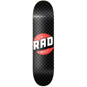 RAD Checker Skate Board (8.25"|Black/Grey)