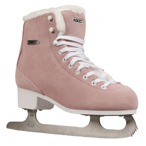 Roces Suede Eco-Fur Figure Skates (Suede Pink|36)
