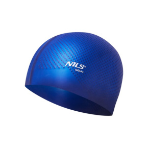 Silicone cap NILS Aqua NQC Dots dark blue