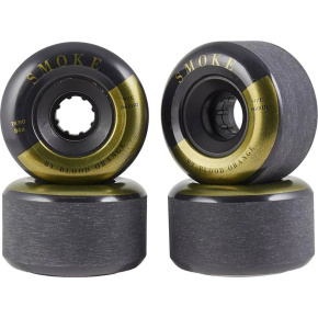 Blood Orange Smoke Longboard Wheels 4-Set (66mm|Black)