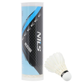 White feather badminton balls NILS NL6206 6pcs