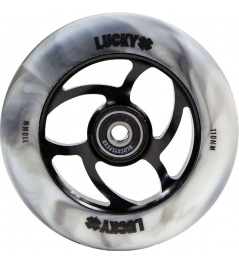 Lucky Torsion Wheel 110mm Black / White Swirl