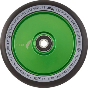 Striker Lighty Full Core V3 Black Scooter Wheel (110mm|Green)