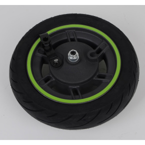 Přední kolo ráfek (zelený proužek) City Boss RS500 + pneu 10"