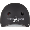 Helmet Triple Eight Certified Sweatsaver S-M Black Rubber