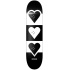 Heart Supply Check Stripe Skate Board (8.5"|Black)