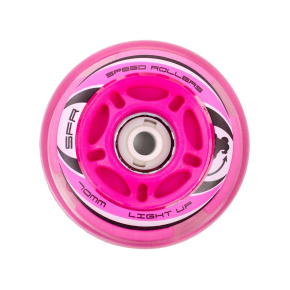 SFR Light Up Inline Wheels - Pink - 72mm