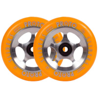 Proto Sliders Starbright Scooter Wheels 2-Pack (Orange On Raw)