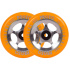 Proto Sliders Starbright Scooter Wheels 2-Pack (Orange On Raw)