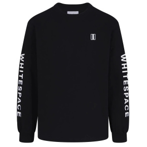 Whitespace Block Long Sleeve T-Shirt (S|Black)