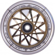 Striker Zenue Series black Scooter Wheel (110mm | Gold Chrome)