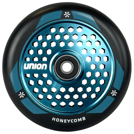 Union Honeycomb Pro Scooter Wheel 110mm Black/Polished Teal