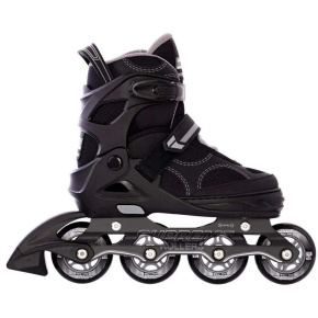 Supreme Venice Roller Skates for Kids (Black/Grey|39-42)