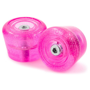 Rio Roller Stoppers - Pink Glitter