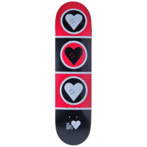 Heart Supply Squad Skate Board (8.375"|Black/Red/White)