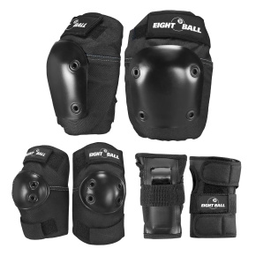 Eight Ball Park Pads 3-Souprava (S/M|Černá) Eight Ball Park Pads 3-Souprava (S/M|Černá)