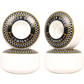 Killer Team Classic Checkered 99A Skateboard Wheels 4-Pack (52mm|White) Killer Team Classic Checkered 99A Skateboard Wheels 4-Pack (52mm|White)