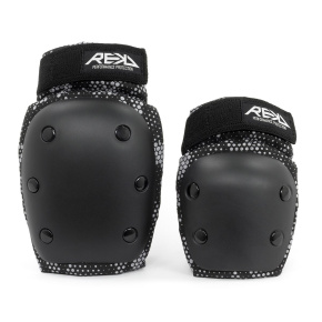REKD Youth Heavy Duty Double Pad Set - Black / Grey - Medium