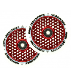 Root Honeycore White 110mm Scooter Wheels Set 2 (110mm | Red)