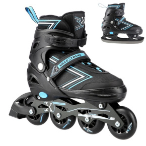 Roller skates NILS Extreme NH11912 A 2in1, blue