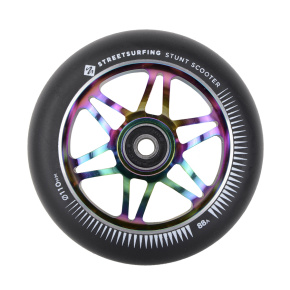 Street Surfing freestyle scooter wheel, 110x24mm, Alu rainbow core