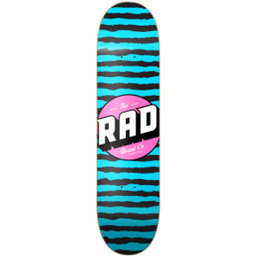 RAD Stripes Logo Skate Board (8"|Blue)