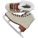 Roces Suede Eco-Fur Figure Skates (Suede Brown|36)