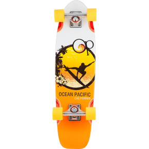 Ocean Pacific Surfer Cruiser Skateboard (28.5 "| White)