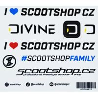 Scootshop.cz X Divine S sticker sheet