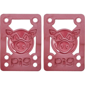 Pig Piles Soft Skateboard Risers 2-Souprava (Červená)