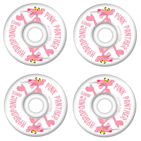 Hydroponic x Pink Panther Skateboard Wheels 4-Set (55mm|White)