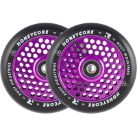 Root Honeycore Black 110mm 2-pack Pro Scooter Wheels (110mm | Purple)