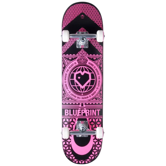 Blueprint Home Heart Skateboard Set (7.75"|Pink)
