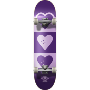 Heart Supply Quadron Logo Skateboard Complete (7.5"|Purple)