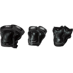 Roces Ventilated Set of 3 child pads (M|Black)