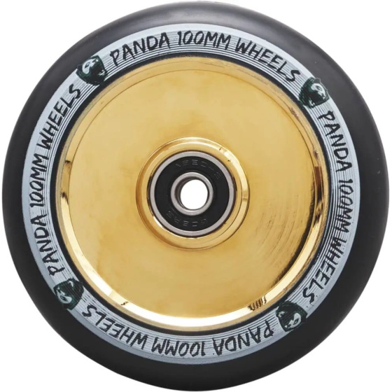 Panda Balloon Fullcore 100mm Gold Chrome