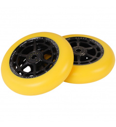 UrbanArtt Civic wheels 115x30mm Black/Yellow Red 2 pcs