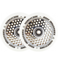 Root Honeycore White 110mm 2-pack Pro Scooter Wheels (110mm | Mirror)