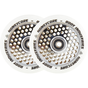 Root Honeycore White 110mm 2-pack Pro Scooter Wheels (110mm | Mirror)