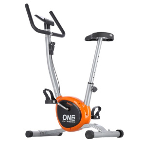 Mechanical exercise bike ONE Fitness RW3011 silver-orange