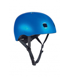 Micro LED Metalic Blue Helmet
