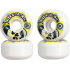 Hydroponic Mexican Skull 2.0 Skateboard Wheels 4-Set (56mm|White/Yellow)