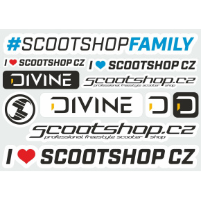 Scootshop.cz X Divine M sticker sheet