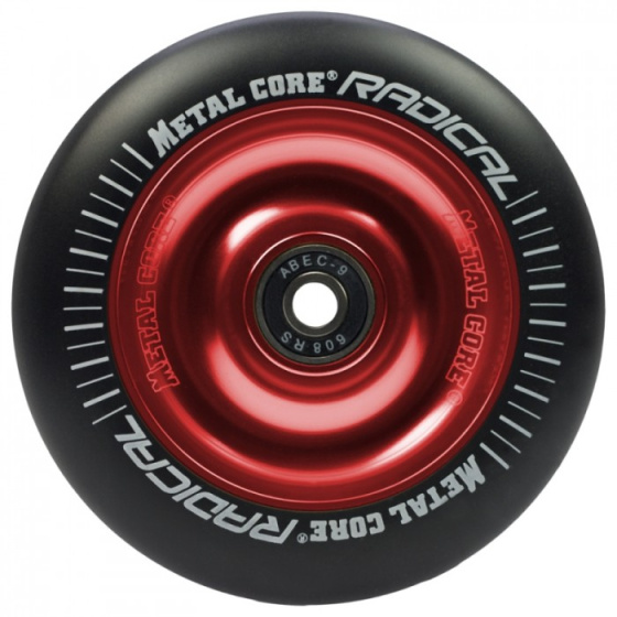 Metal Core Radical 100mm wheel black-red