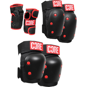 Set of Protectors CORE Skate Pads XS Black