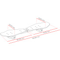 Waveboard Street Surfing WAVE RIDER Abstract, wooden