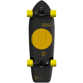 Hydroponic Square Complete Surfskate (315"|Lunar Black/Yellow)